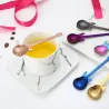 Stainless steel teaspoon with guitar for tea & coffee & desserts