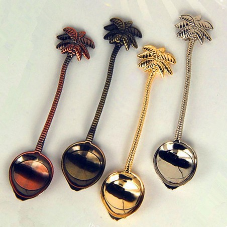 Royal vintage teaspoon with coconut tree for tea - coffee & dessertsCutlery