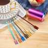 Stainless steel cocktail forks with a storage cup 9 pieces set