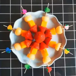 Decorative bamboo sticks for cocktail skewers 12cm 100 piecesBBQ