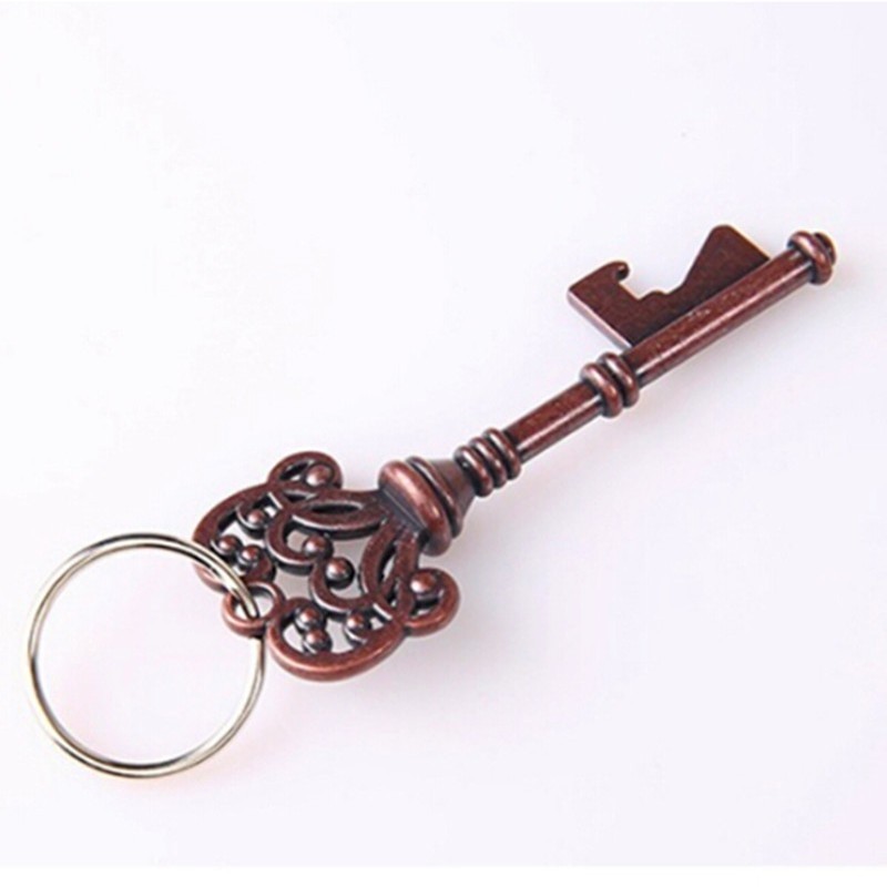 Key shaped bottle opener with keyringBar supply