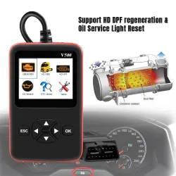 Car & truck OBD2 scanner - V500 HD code reader - dual-use - diagnostic toolDiagnosis