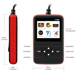 Car & truck OBD2 scanner - V500 HD code reader - dual-use - diagnostic toolDiagnosis