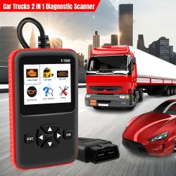 Car & truck OBD2 scanner - V500 HD code reader - dual-use - diagnostic toolDiagnosis