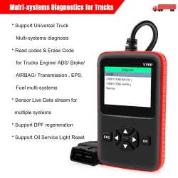 Car & truck OBD2 scanner - V500 HD code reader - dual-use - diagnostic toolDiagnosis