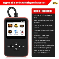 Car & truck OBD2 scanner - V500 HD code reader - dual-use - diagnostic toolDiagnosis