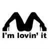 I'm Lovin' It - vinyl car sticker 21.8 * 12.8 cm