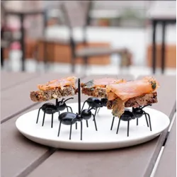 Ant shaped forks for fruit & snacks - desserts 12 piecesBar supply