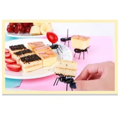 Ant shaped forks for fruit & snacks - desserts 12 piecesBar supply