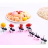 Ant shaped forks for fruit & snacks - desserts 12 piecesBar supply