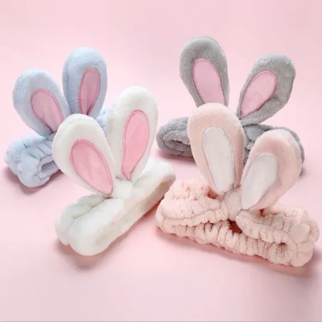 Soft headband with rabbit ears