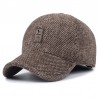 Winter baseball cap with ear flaps