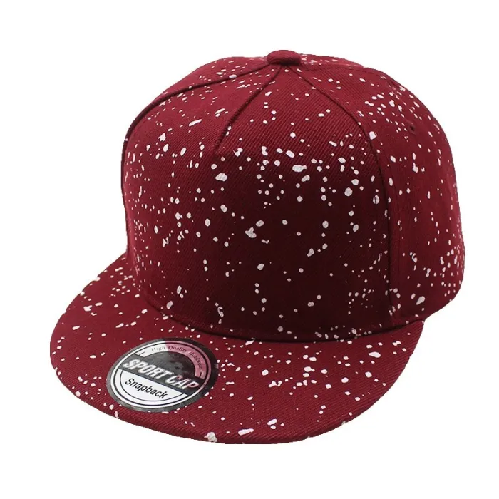 Children's baseball hat with printed dots
