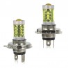 80W - H1 H3 H4 H7 H8 9005 9004 / 4300K LED 2835 - 12V bulb - yellow fog lights - head lights - 2 piecesH3