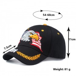 Baseball cap with USA flag & eagle - unisexHats & Caps