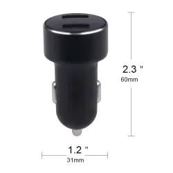 Universal 3.6A dual USB car charger with LED displayInterior accessories