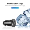 Mini 3.1A universal fast car charger with dual USB