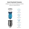 Mini 3.1A universal fast car charger with dual USB