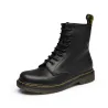 Genuine leather - women's boots - rubber sole - autumn - winter