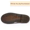 Genuine leather - women's boots - rubber sole - autumn - winter