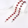 Gold & silver bracelet with red rosesBracelets