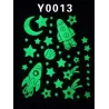 Stars & moon & galaxy - glow fluorescent stickersWall stickers