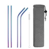 Reusable - stainless steel drinking straws - set with bagBar supply