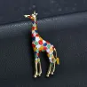 Enamel giraffe - elegant broochBrooches