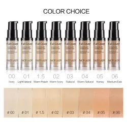 Full cover - liquid concealer makeup - smoothing - waterproof base 6ml