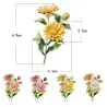 Crystal daisy - an elegant brooch