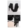Crystal high heel pumps - ankle length - buckle strapHigh heels