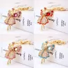 Crystal angel with wings - keyringKeyrings