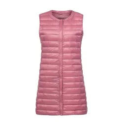 Fall - winter ultralight long down vest
