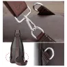 Fashionable crossbody leather bag with leaves patternBags