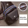 Fashionable crossbody leather bag with leaves patternBags