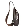 Fashionable crossbody leather bag with leaves patternBags