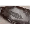 Fashionable crossbody leather bag with leaves patternBags