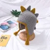 Small dinosaur - handmade winter hat for kids