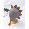 Small dinosaur - handmade winter hat for kids