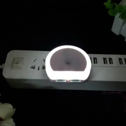 Dual USB port charger with LED night light - light sensorChargers